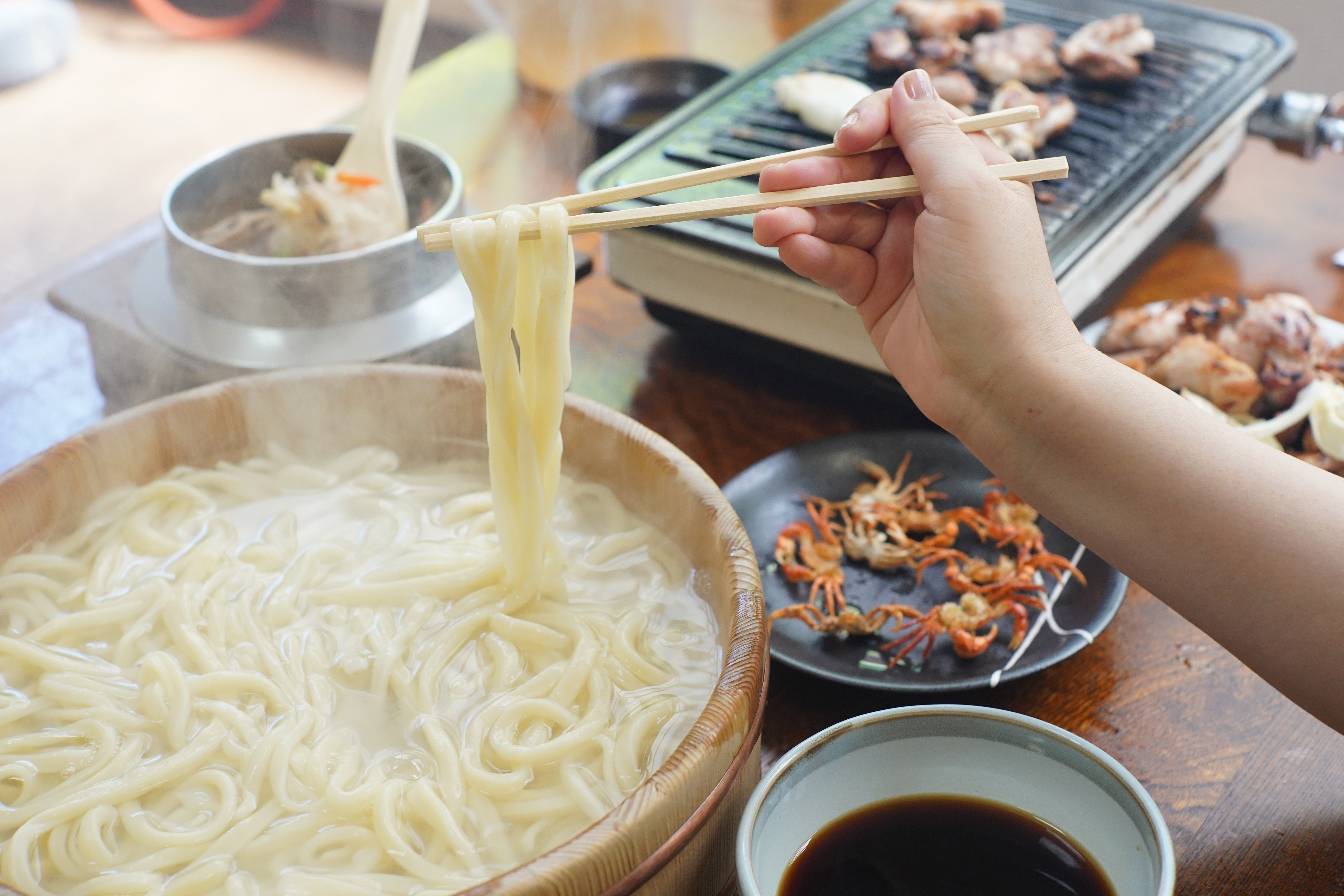 御所のたらいうどん